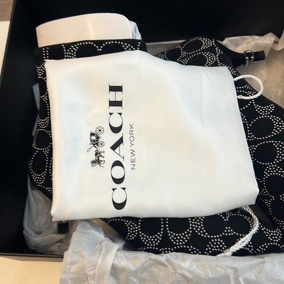 Coach Black Jewel Sig Suede Bte W/Original Bag and Box - Picture 11 of 15